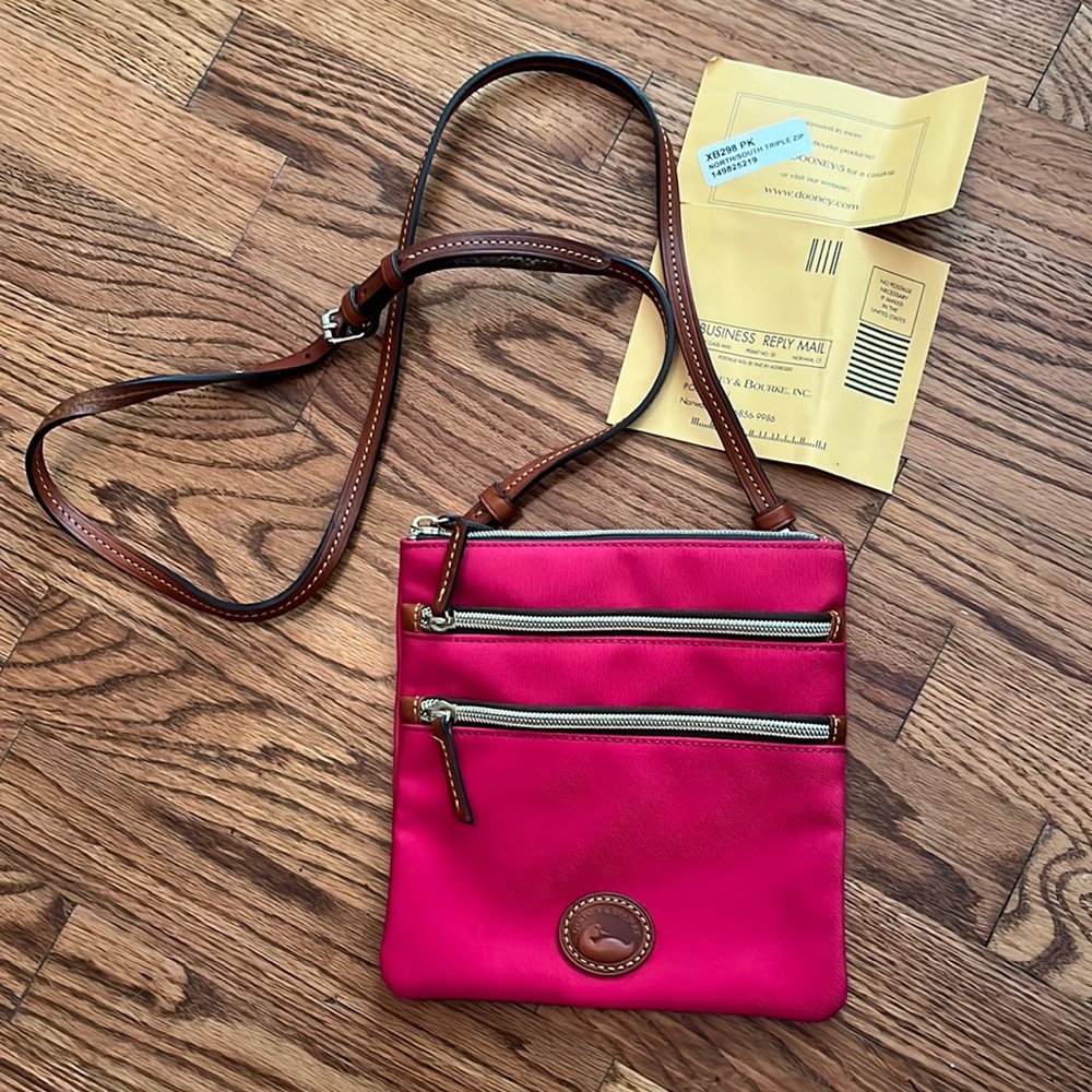 Dooney and Bourke hot pink crossbody